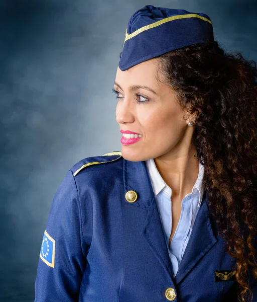 Flight attendant — Stock Photo, Image
